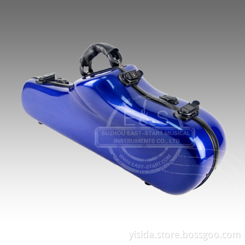 Blue Fiberglass Alto Saxophone Case